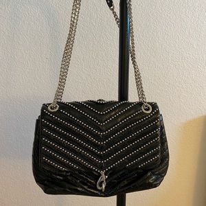 Rebecca Minkoff black leather bag